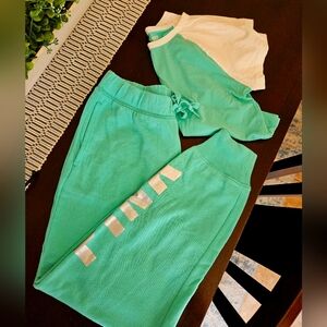 Pink VS Sweats & Crop Top